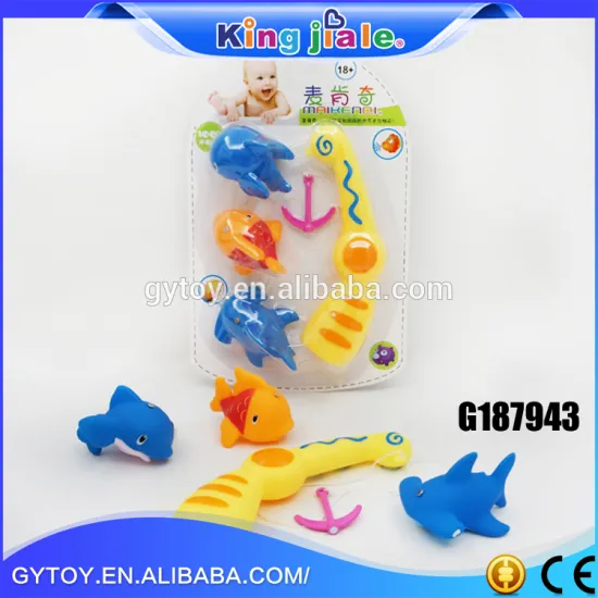 New design fashion low price fishing bath vinyl toys