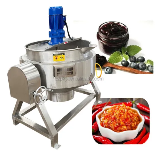 HOT SALE: Commercial Automatic Cooker with Gas Steam and Electric Heating Jacketed Kettle & Mixer
