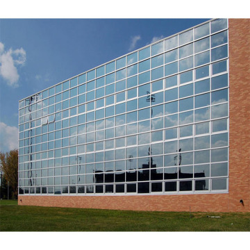 Glazed Facade Glass Curtain Wall System: Stick and Unitized Modern Curtain Wall Decoration
