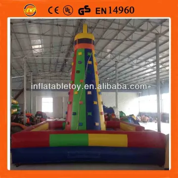 High inflatable climbing wall ,mobile rock climbing wall