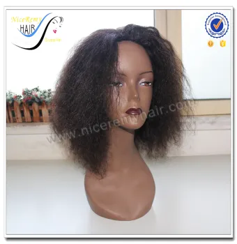 Wholesale Fast Delivery High Quality Brazilian Kinky Cyrly 100% Virgin Human Hair Afro Kinky Full Lace Wigs