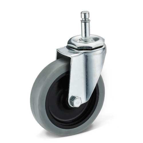 Light-duty hardness TPR wheel unlocking casters