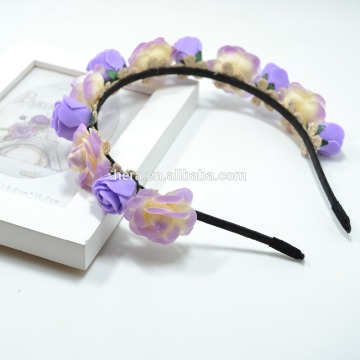 Factory wholesale girls flower gifts flower hair accessories in China 358G03FF