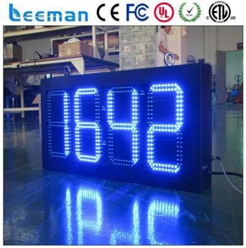 outdoor temperature time sign digital count up down led timer led digital time clock sign