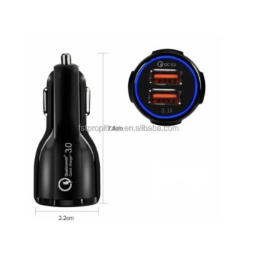 Good Quality Quick Charge 3.0 Dual USB Car Charger for Mobile Phones