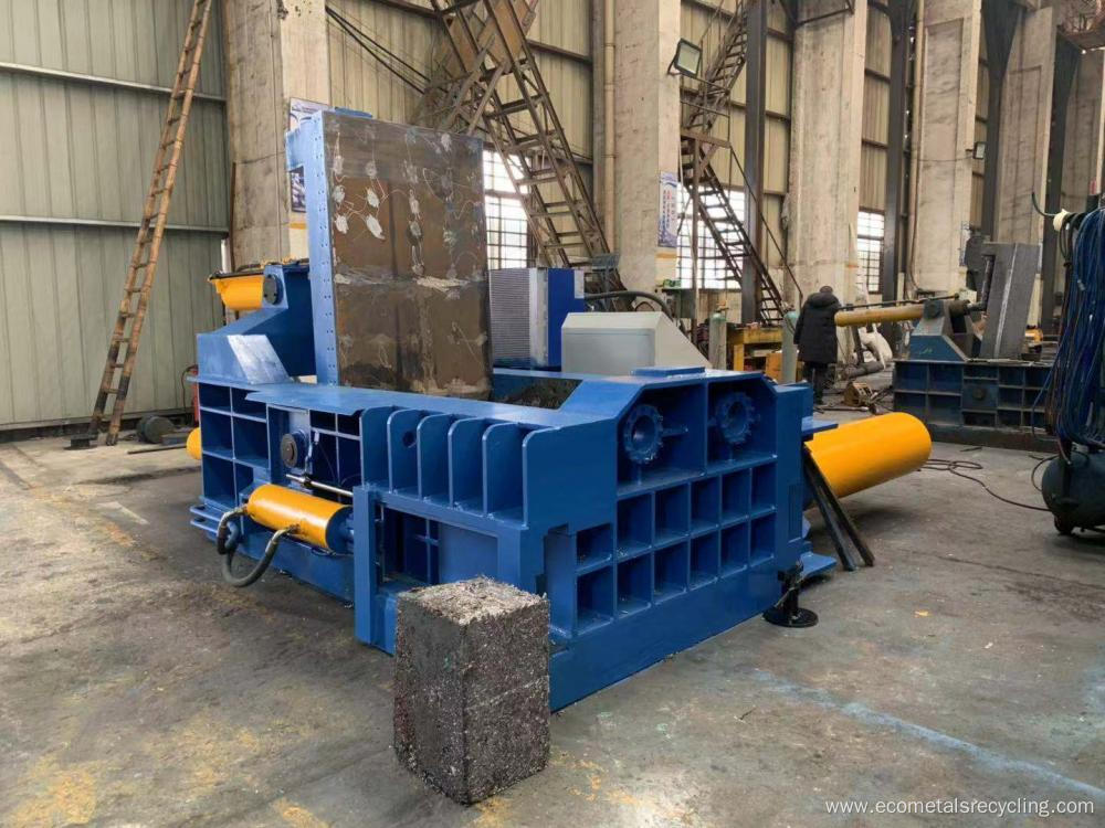 Hydraulic Automatic Scrap Metal Steel Shavings Compactor