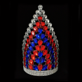 Beleza Grande Rainha Rhinestone Pageant Crown Tiara