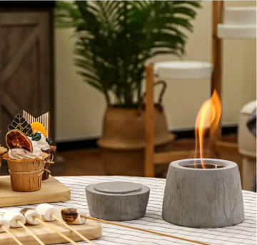 Home decor Table Top Fire Pit Portable Firebowl Tabletop Indoor Mini Bio Ethanol Burner Fireplace