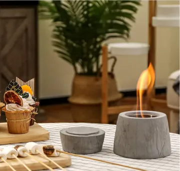Home decor Table Top Fire Pit Portable Firebowl Tabletop Indoor Mini Bio Ethanol Burner Fireplace