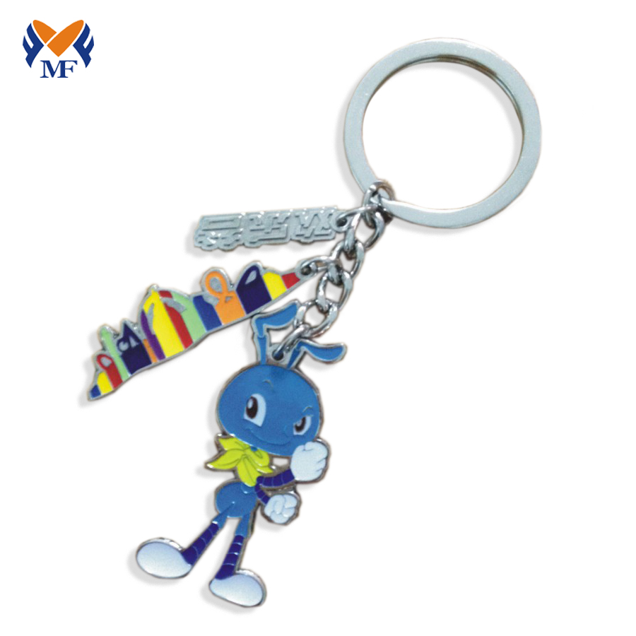 Metal custom cheap enamel keychain for gift