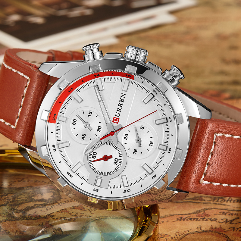 chronograph curren quartz watchs made in prc