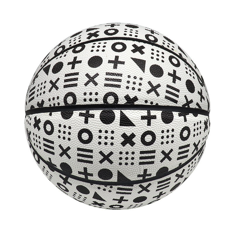 Lederen gelamineerd basketbal van hoge kwaliteit