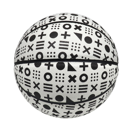 Lederen gelamineerd basketbal van hoge kwaliteit