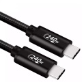 240W snabbladdning dubbel slutade USB C -kabel