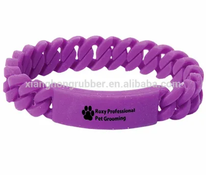 100% food grade silicone coloful hemp flower bracelet