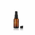 Essential Oil Pump Glass Bottle With Black Lid