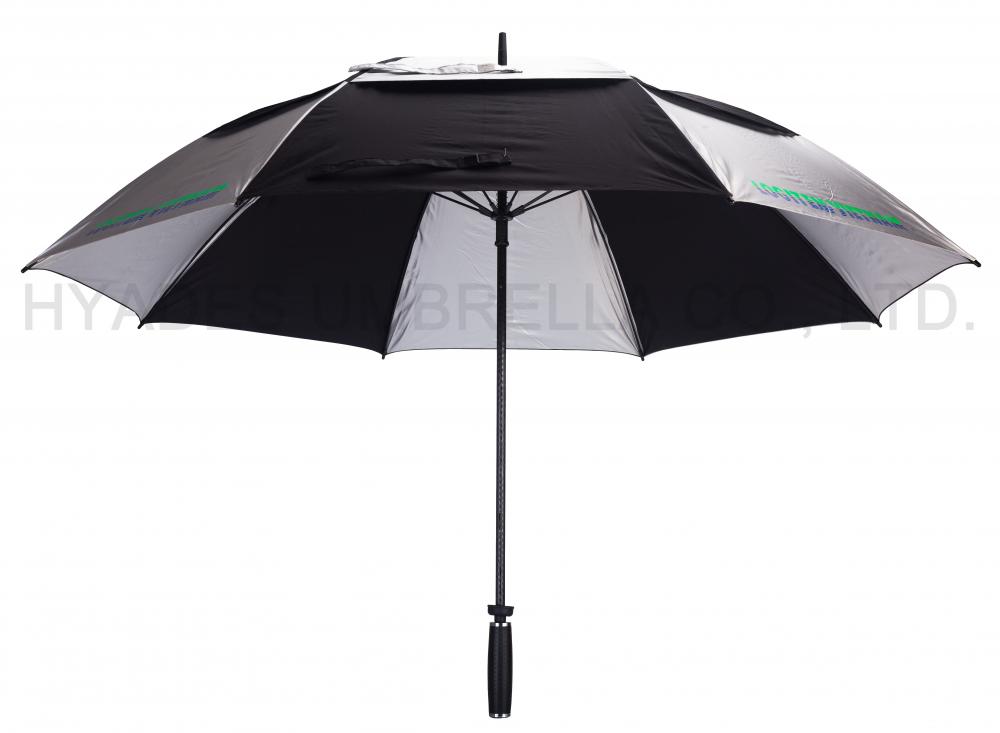 Black and white golf umbrella