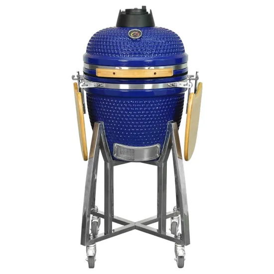 SEB KAMADO 18 INCH Blue Kamodo Ceramic Bbq Grill Large Egg Smoker Grill Keramik Grill