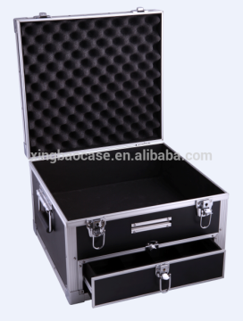 aluminum metal case with foam and drawer XB-TL036D