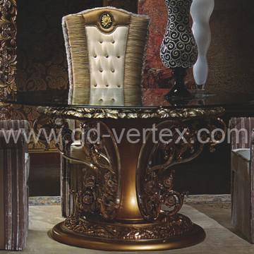 2014 new style round glass dining table  round table