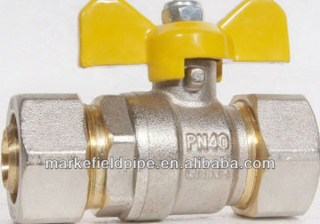Equal brass ball valve