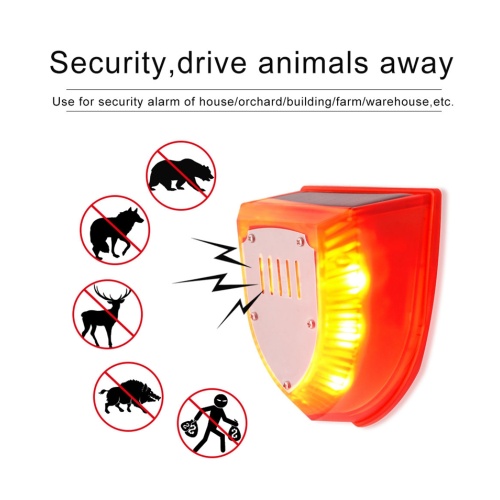 New Alarm Pull Wire Magnet Solar Animals Repeller