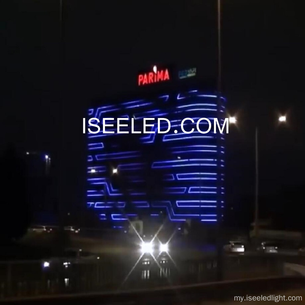 LED facade linear tube အလင်း pixel ထိန်းချုပ်မှု