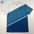 weißer blau schnell trockener Polo -T -Shirts