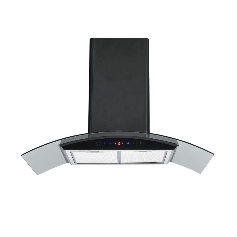 Fashionable Hand Sensor Switch Range Hood Big Suction Power Copper Motor Kitchen Use Modern Chimney Range Hood
