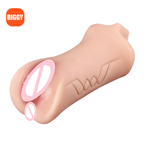 Brinquedo de masturbador de 3 em 1 de boca apertada