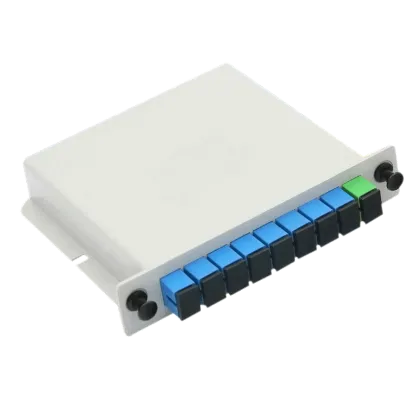 Fiber Optic 1x4 1x8 SC APC Casette Optical Insert Type PLC Splitter