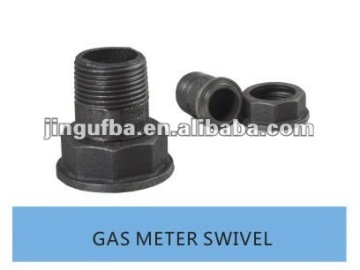 Hot Dipped American Galvanized/Black malleable cast iron pipe fittings GAS METER SWIVEL