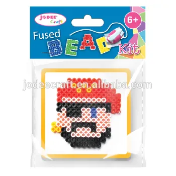 2017 colorful perler beads craft kit with pattern