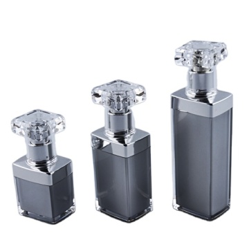 High-end Acrylic Cosmetic Lotion Bottles with Diamond Cap in Various Sizes (15ml, 30ml, 50ml)