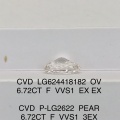 CVD GRAND BRESS DIAMOND OV 6.72ct FV FVS1