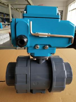 Válvula de bola de doble mando de upvv eléctrico