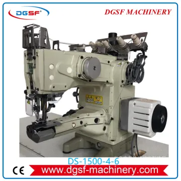 4 Needle 6 Thread Straight Arm Interlock Chain Stitch Sewing Machine DS-1500-4-6