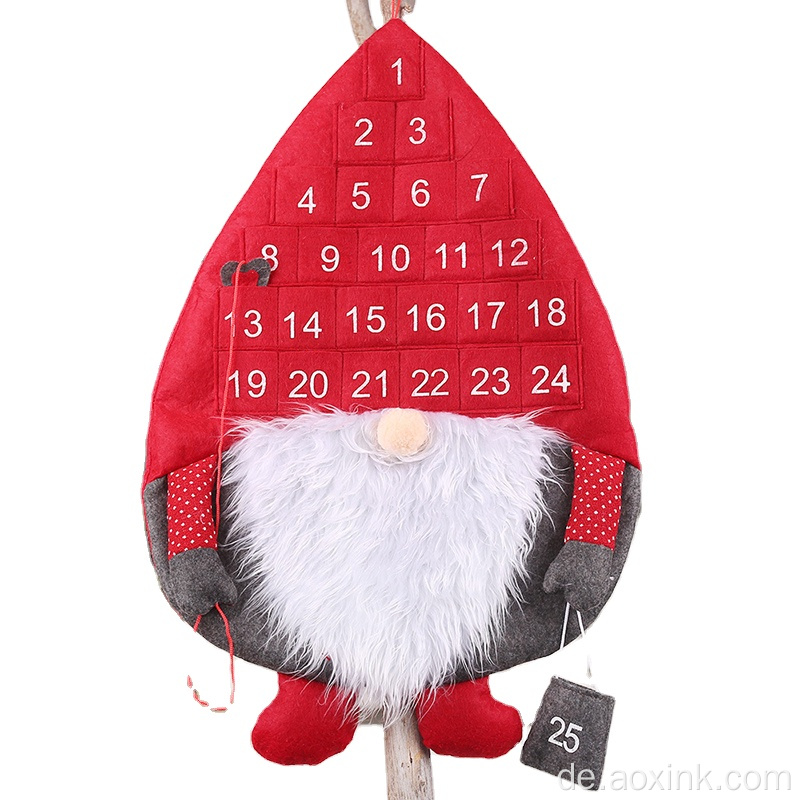 Papier Adventskalender 24 Tag Adventskalender