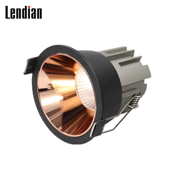 6 Watt LED Ceiling Spotlights: Gold, Silver, Black, White, Round, Anti-Glare Interior Lighting for Supermarkets and Homes