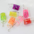 Apple Grape Beverage Pendants 3D Mini Resin Fruit Drink Bottle Charms Fit Βραχιόλι Σκουλαρίκι Κοσμήματα DIY Αξεσουάρ Χειροποίητο