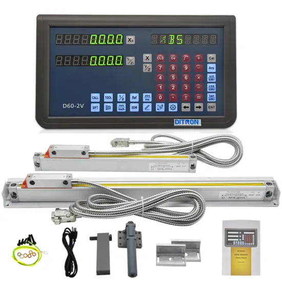 DRO 2/3 Axis Digital Readout Linear Glass Scale for Milling Lathe Machine