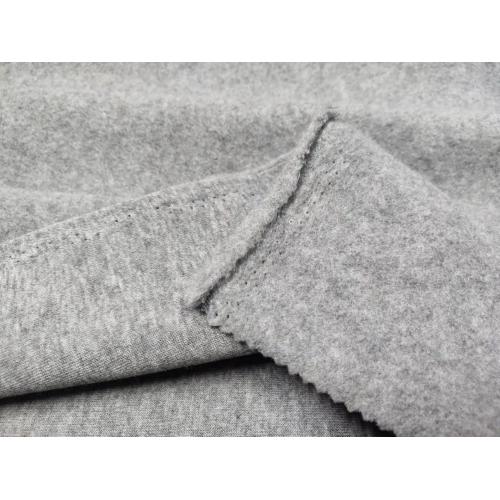 100%Polyester Melange Fleece with One Side Brush Fabric
