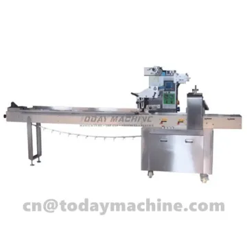 Horizontal Flow Chocolate Cream Candy Bar Packing Machine