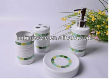 bathroom accessory set- 4pcs,ceramic with decoration