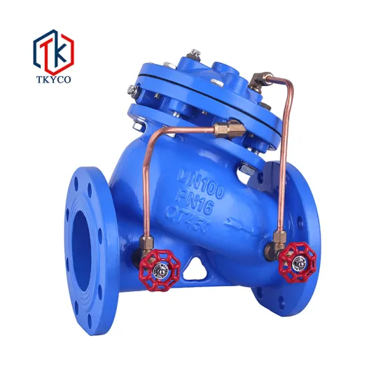 GB/CJ ductile iron diaphragm multifunction pump control valves are manufactured in Taike China