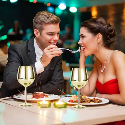 Wholesale Stainless Steel Wine Goblets: 500ML Single Wall Ice Cream & Thermos Wine Cups