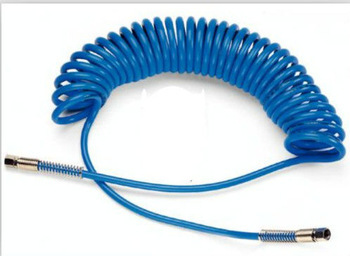 PU recoiled air Hose with brass fitting