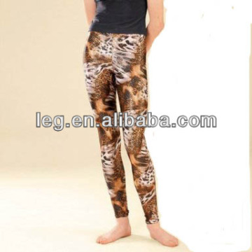 Metallic Animal Print Leggings With Lycra Stretch For Dance