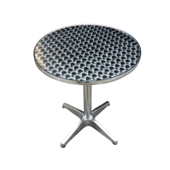 Aluminum Folding Dining Table and Chair Set for Outdoor Patio and Garden