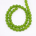 Craft Round Chalcedony Jades Beads για την κατασκευή κοσμημάτων